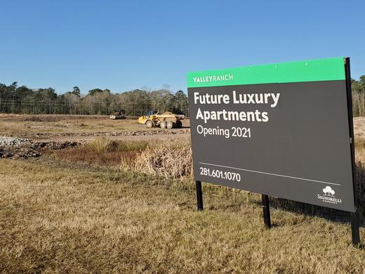 Growing Montgomery County:  New Apartment Homes Coming to Valley Ranch